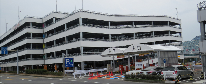 第２駐車場入り口の風景